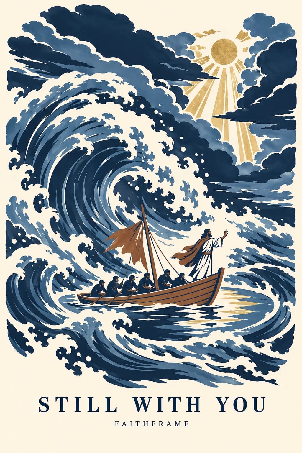 The dramatic wave and boat from Still With You